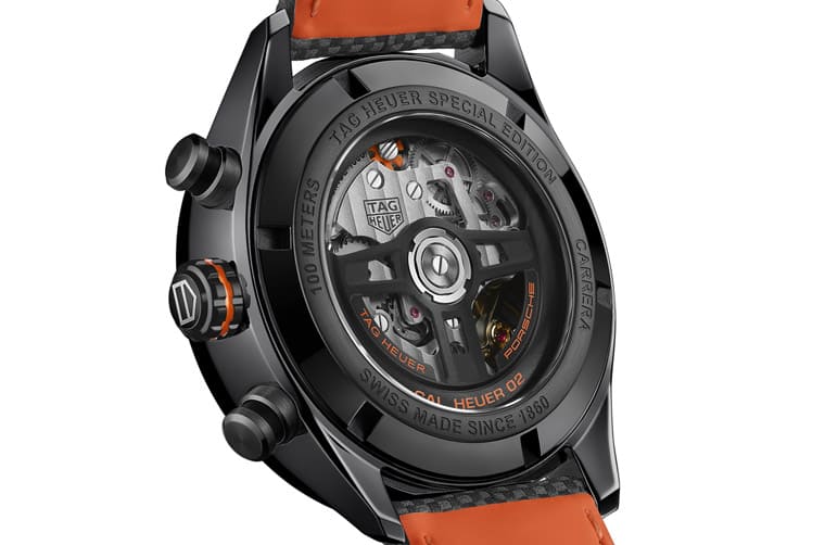 泰格豪雅與保時捷續推聯名表Carrera系列換上黑橘配色飆速再出發-復刻表