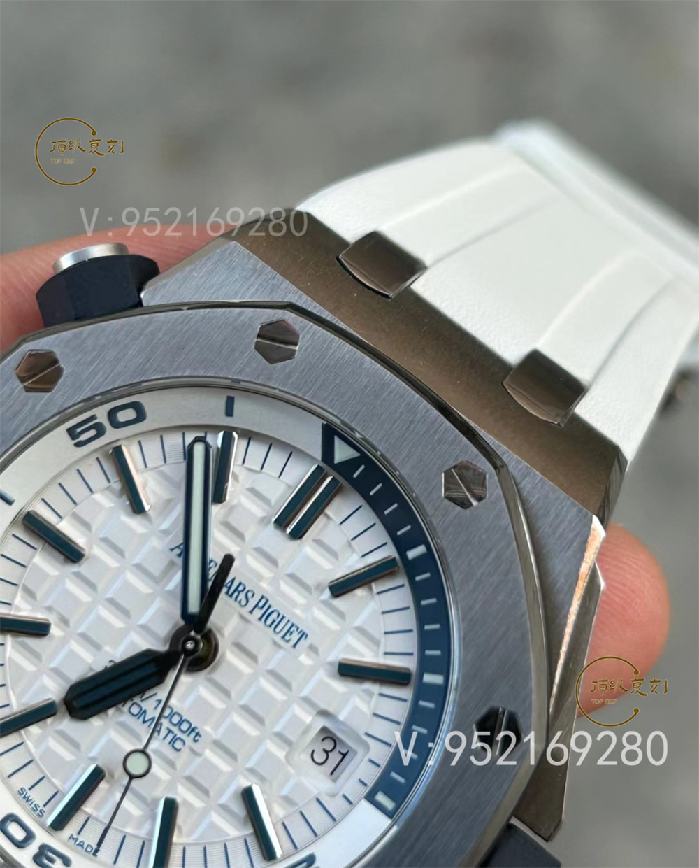 APS廠愛彼AP15710新配色綠/白盤一體機做工怎么樣-復刻表