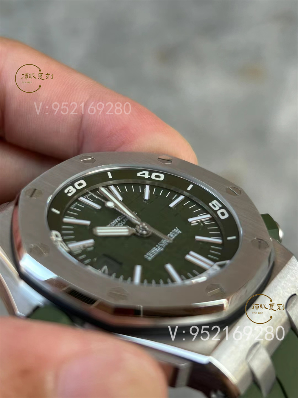 APS廠愛彼AP15710新配色綠/白盤一體機做工怎么樣-復刻表