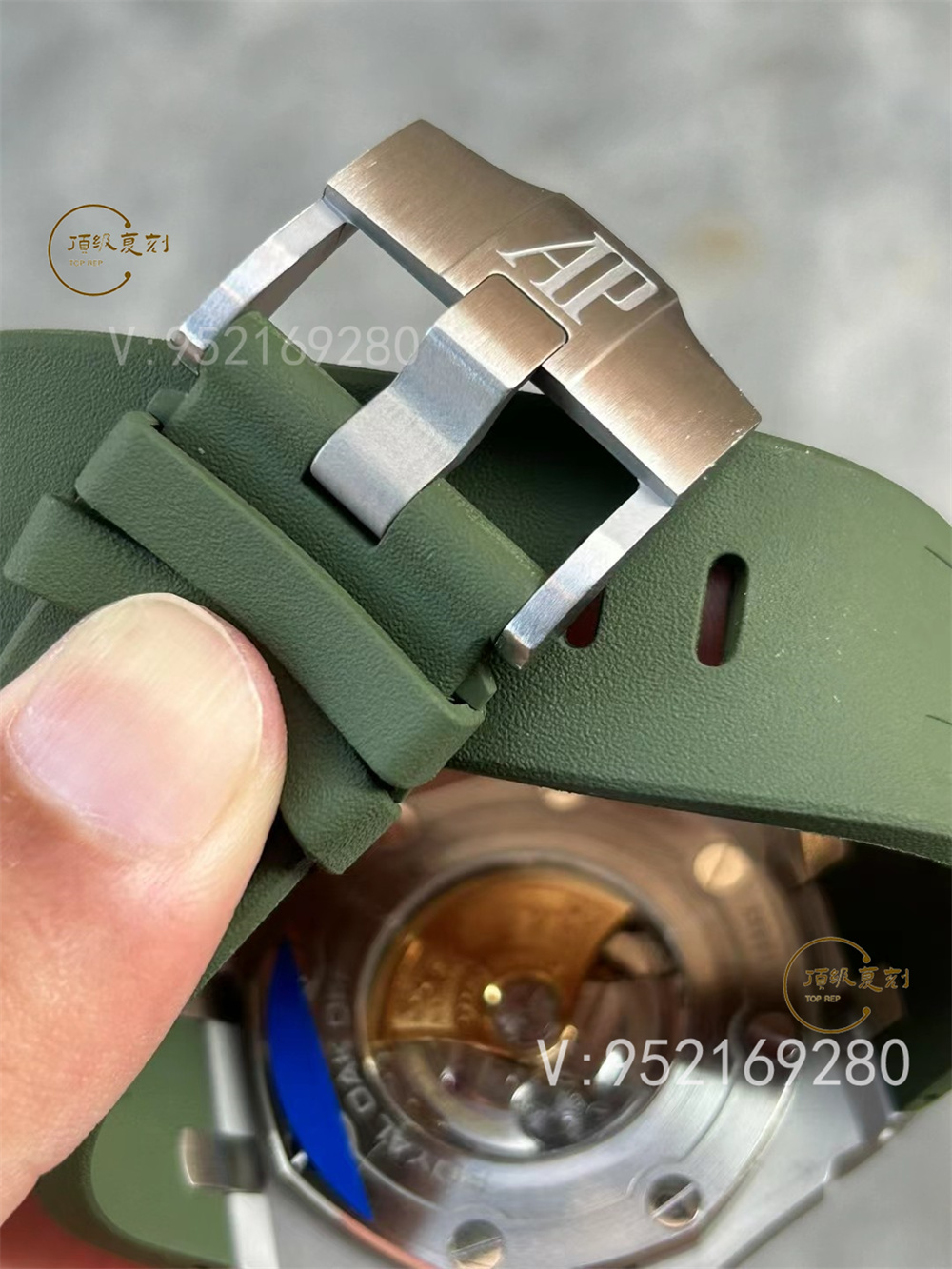 APS廠愛彼AP15710新配色綠/白盤一體機做工怎么樣-復刻表