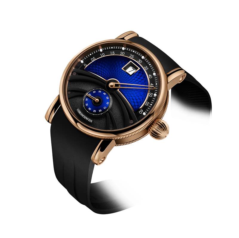 Chronoswiss推出Delphis Oracle數字跳時腕表：藍色琺瑯與璣鏤工藝-復刻表