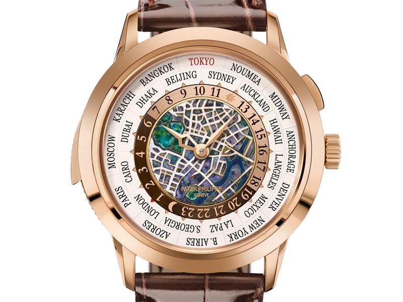 Patek Philippe百達(dá)翡麗推出Ref. 5531R-014 Tokyo 2023世界時間三問報時腕表：東京地圖-復(fù)刻表