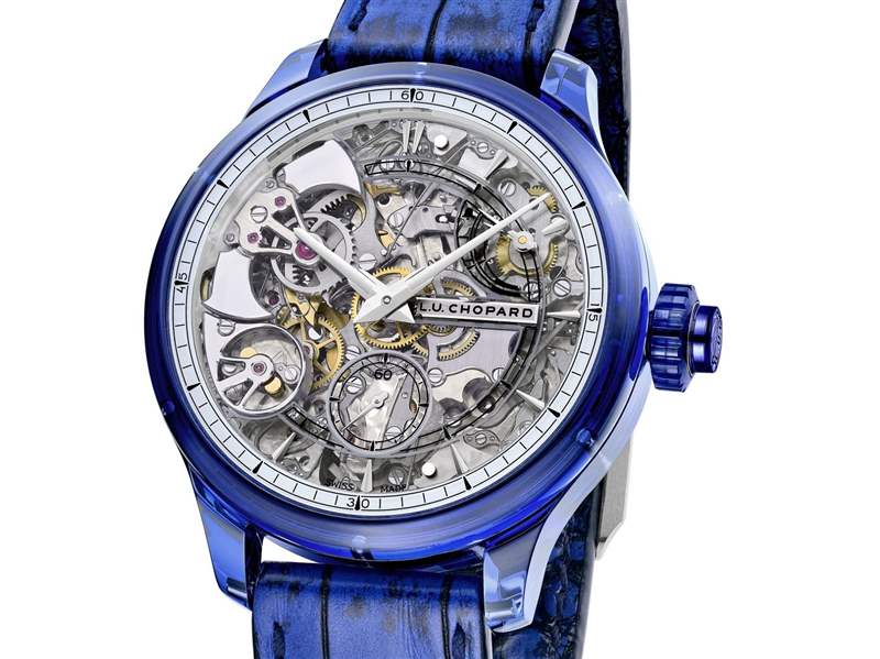 Chopard推出L.U.C Full Strike Blue Sapphire藍色藍寶石表殼三問腕表-復(fù)刻表