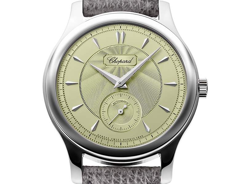 Chopard推出L.U.C 1860冰綠色表盤超薄腕表-復(fù)刻表