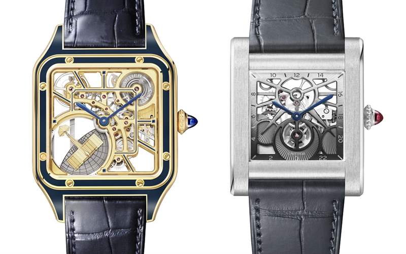 Cartier新品亮點：Santos-Dumont鏤空「小飛機」擺陀，Tank Normale 24小時顯示，Tank Louis Cartier三色金馬賽克-復(fù)刻表