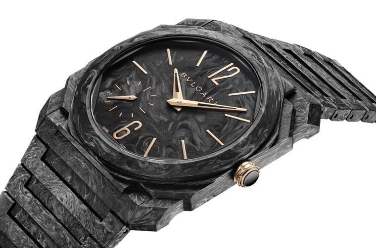 寶格麗連推兩款啟用鍛造碳材質(zhì)的Octo Finissimo超薄表搭配玫瑰金細(xì)節(jié)展現(xiàn)奢華前衛(wèi)感-復(fù)刻表