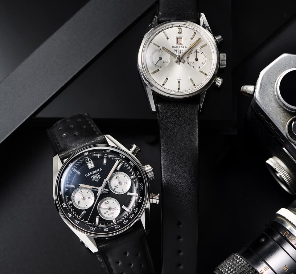 泰格豪雅慶祝Carrera系列60周年 臺(tái)北101展出卡萊拉經(jīng)典古董表-復(fù)刻表