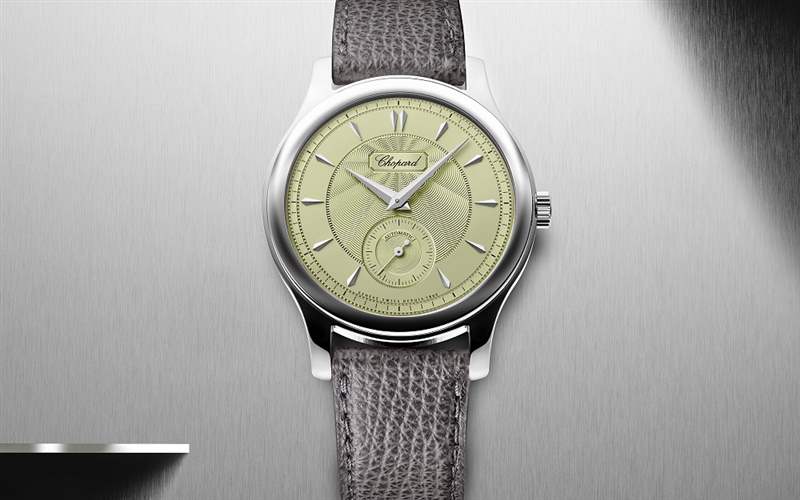 Chopard推出L.U.C 1860冰綠色表盤超薄腕表-復(fù)刻表