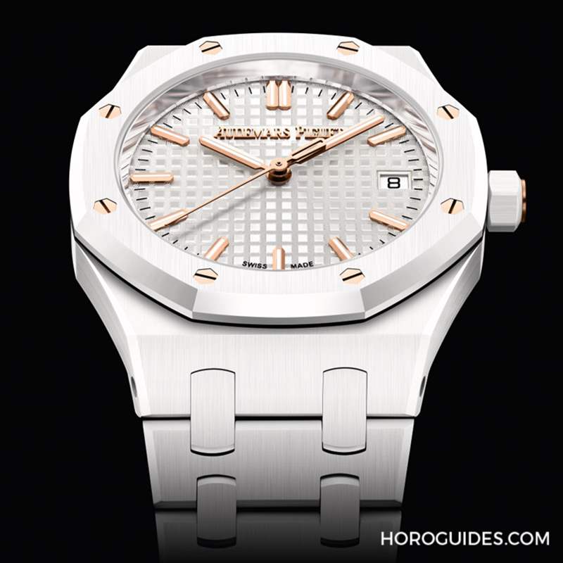 AUDEMARS PIGUET - 白色陶瓷版！ 愛彼皇家橡樹34毫米自動(dòng)上鏈腕表雪白登場(chǎng)