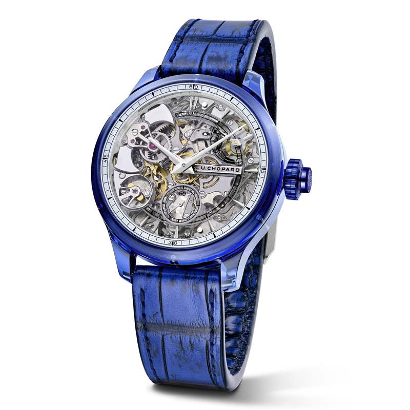 Chopard推出L.U.C Full Strike Blue Sapphire藍色藍寶石表殼三問腕表-復(fù)刻表