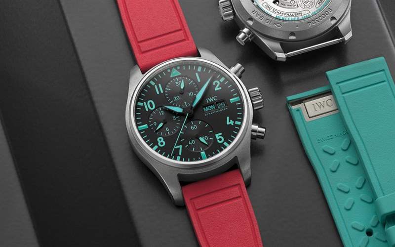 萬國推出Pilot’s Watch Chronograph 41 Mercedes-AMG Petronas Formula One Team Miami Pink計時碼表-復刻表