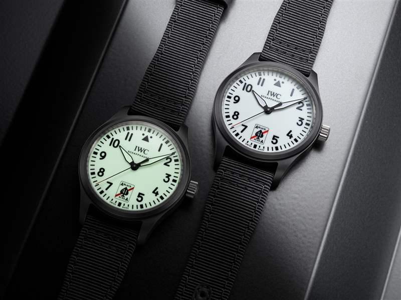 IWC萬國推出Pilot’s Watch Automatic 41 Black Aces黑桃A特別版腕表:夜光表盤-復刻表