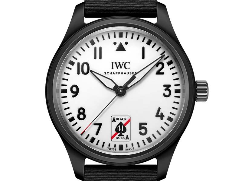IWC萬國推出Pilot’s Watch Automatic 41 Black Aces黑桃A特別版腕表:夜光表盤-復刻表