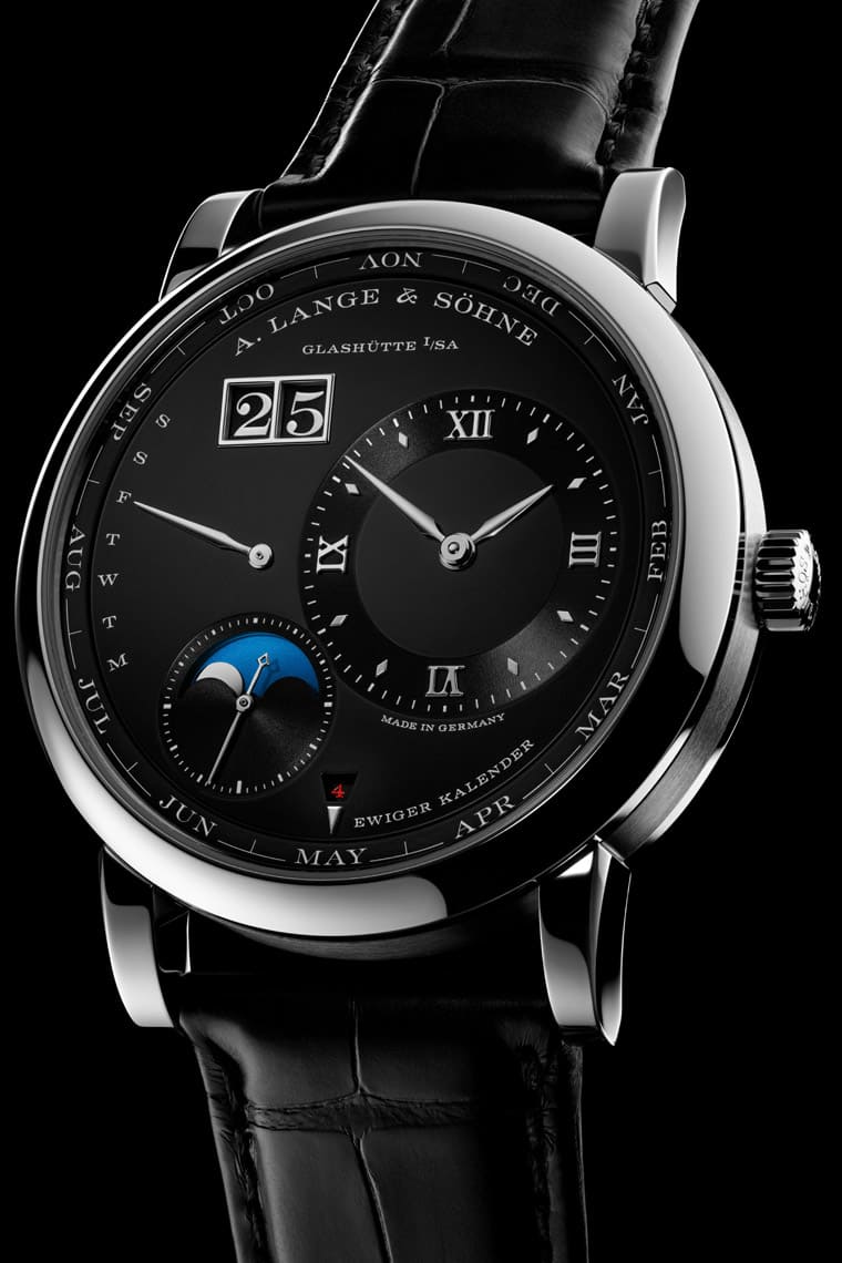 朗格Lange 1萬(wàn)年歷新添鉑金黑面款式-復(fù)刻表