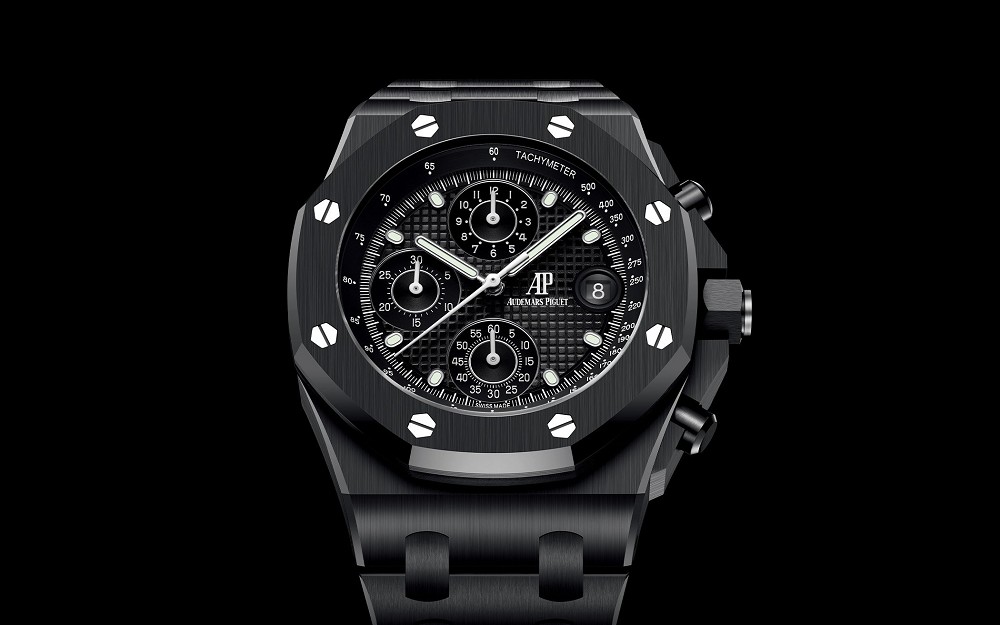 愛彼推出Royal Oak Offshore Chronograph Black Ceramic黑色陶瓷飛返計時碼表-復(fù)刻表