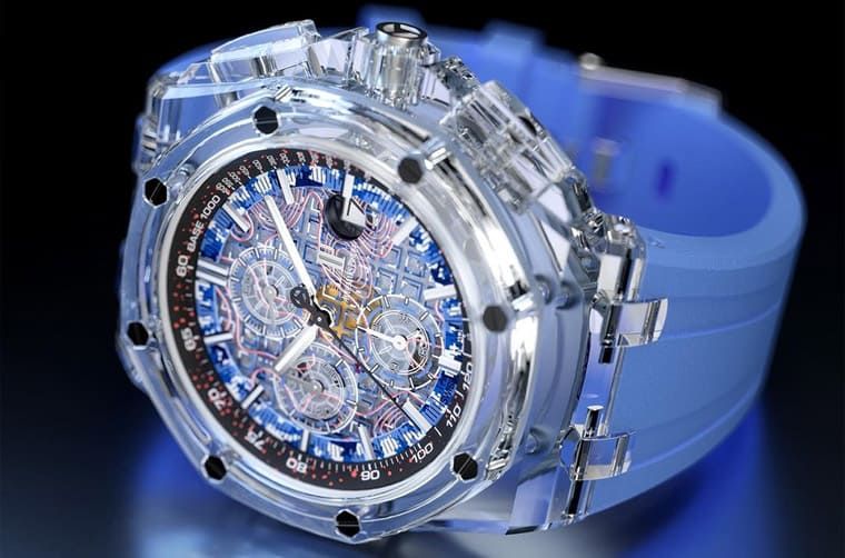 超吸睛！主打迷彩軍事風(fēng)的透明皇家橡樹離岸型計(jì)時碼表-復(fù)刻表