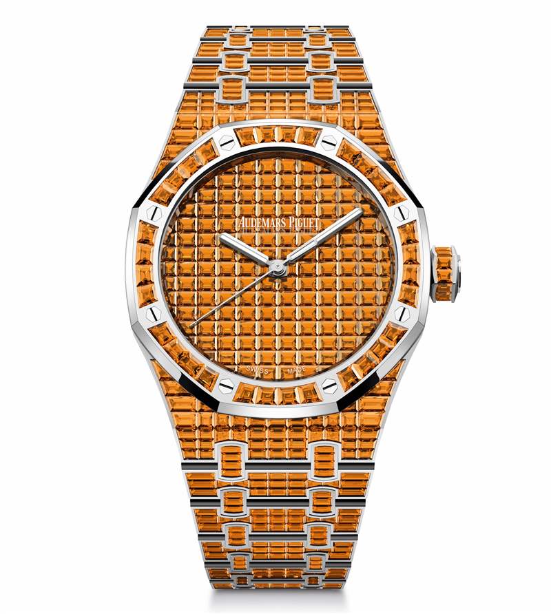 愛彼推出Royal Oak Selfwinding Rainbow Sets珠寶腕表:彩色寶石鑲嵌 愛彼推出Royal Oak Selfwinding Rainbow Sets珠寶腕表:彩色寶石鑲嵌-復刻表