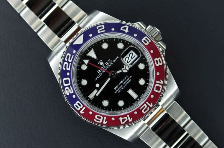 勞力士鋼殼GMT-Master II百事圈10月底行情小漲、藍黑圈起起伏伏、綠黑圈價格持續跌-復刻表