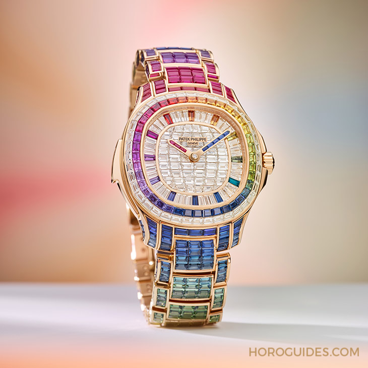 Ladies First！百達翡麗最新Aquanaut Luce「彩虹」三問表與Nautilus織紋復合表帶-復刻表