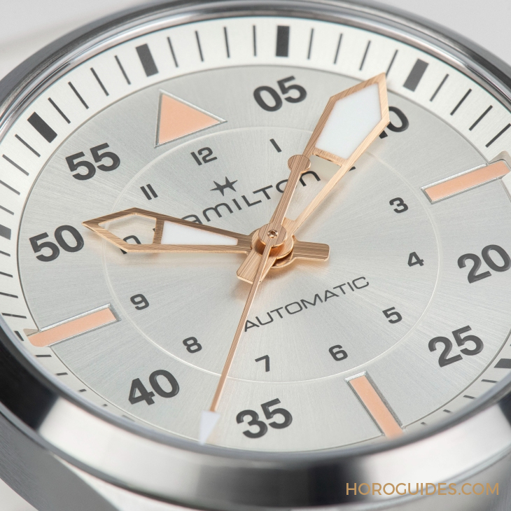 設(shè)計微調(diào)、新增尺寸，HAMILTON Khaki Aviation Pilot系列七款新作再現(xiàn)軍風(fēng)-復(fù)刻表