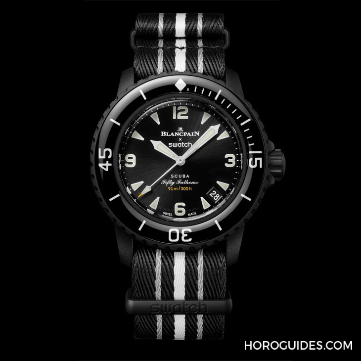 太驚喜！更貼近五十噚腕表神韻的黑色調(diào)Blancpain × Swatch聯(lián)名表款「Ocean of Storm」現(xiàn)身-復(fù)刻表