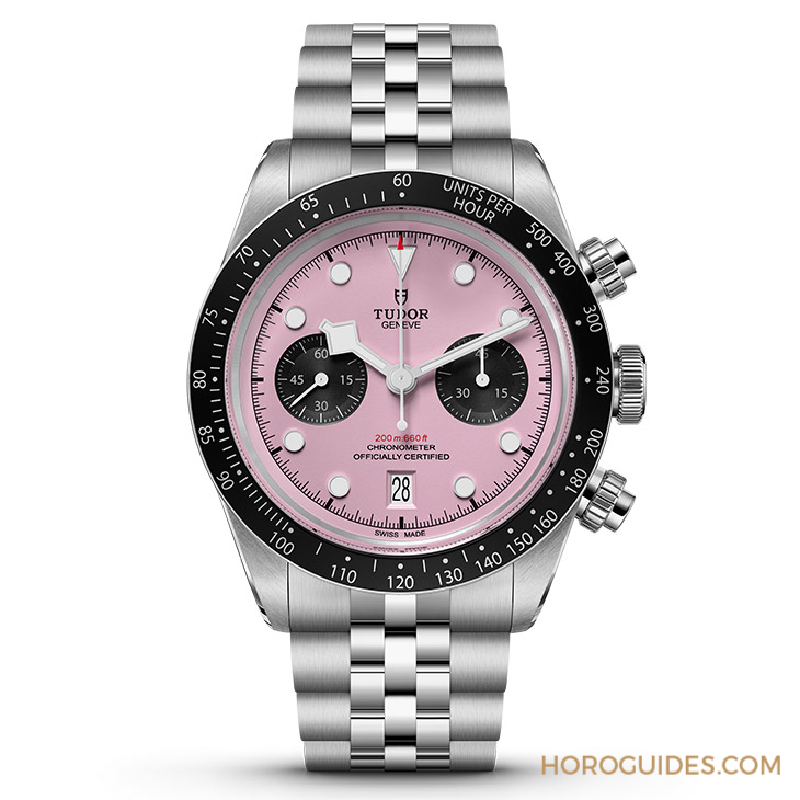 顛覆傳統的粉紅熊貓!帝舵表TUDOR發表Black Bay Chrono 'Pink'粉紅表盤計時碼表-復刻表