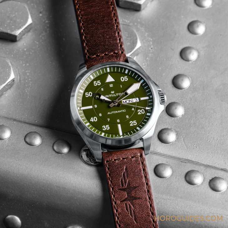 設(shè)計微調(diào)、新增尺寸，HAMILTON Khaki Aviation Pilot系列七款新作再現(xiàn)軍風(fēng)-復(fù)刻表