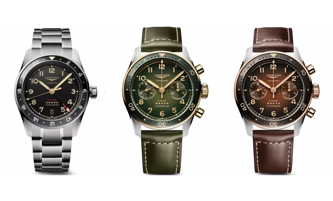 LONGINES - SPIRIT - L3.802.1.53.6 - LONGINES Spirit再掀熱潮！ Spirit Zulu Time鈦金屬腕表與計時秒表間金新色登場